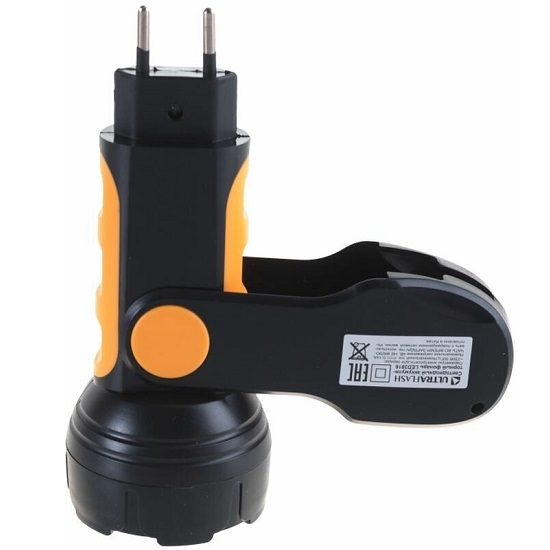 Фонарь ULTRAFLASH LED3816 черный/желтый