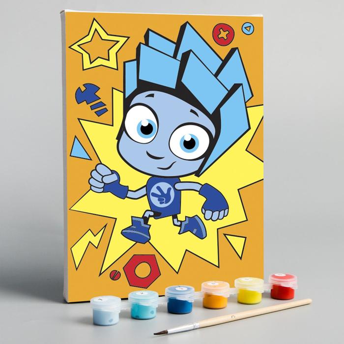 Картина по номерам «Нолик», ФИКСИКИ, 21 х 15 см