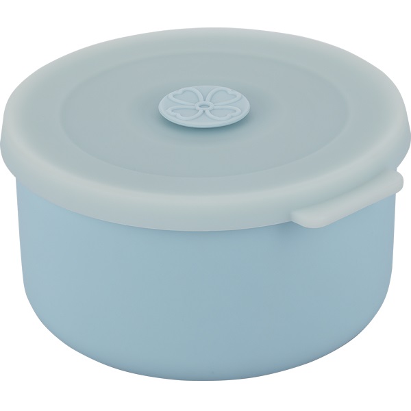 Силиконовый контейнер для еды 400мл REGENT Linea Silicone 74-010, 13*12.5*6.5см