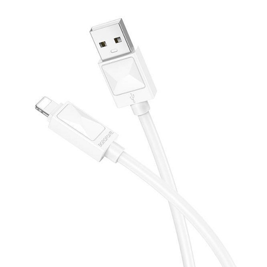 Кабель USB <--> Lightning  1.0м BOROFONE BX109 White