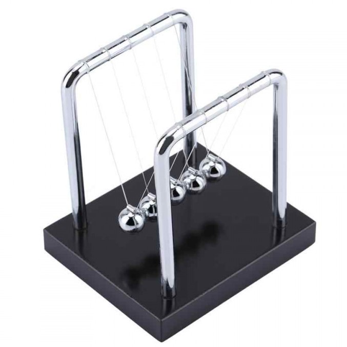 Кинетический маятник Ньютона 10 см Дерево, металл