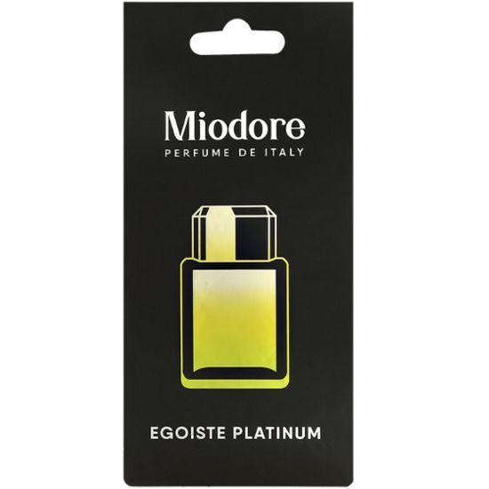 Ароматизатор MIODORE - Egoiste platinum (подвесной картонный)