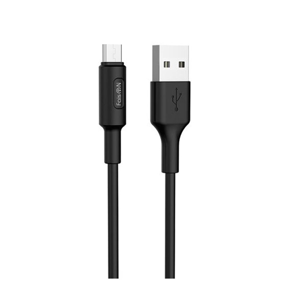 Кабель USB <--> microUSB  1.0м FAISON HX25 CAST чёрный