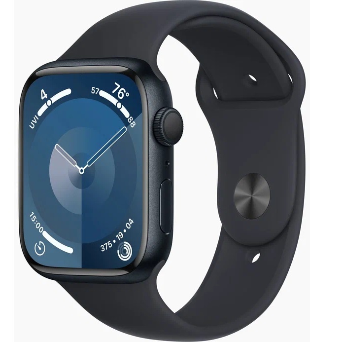 Часы Apple Watch Series 9 GPS, 41 мм, Midnight, Sport Band