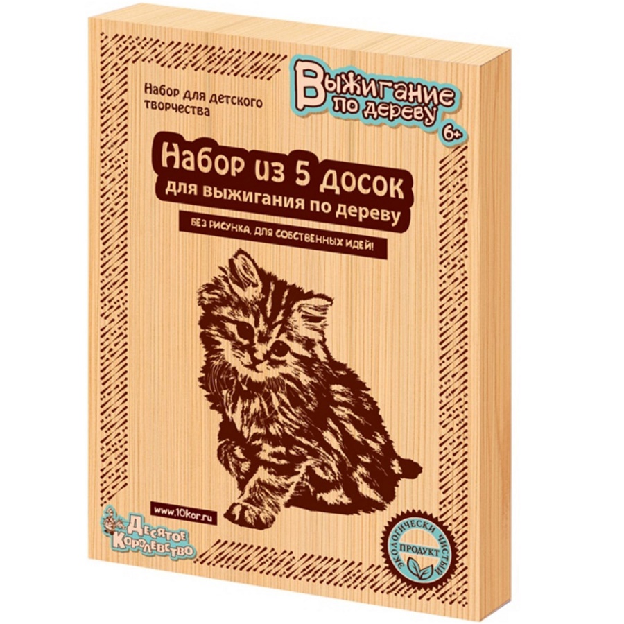 Выжигание. Доски для выжигания 5 шт "Без рисунка. Для собственных идей"