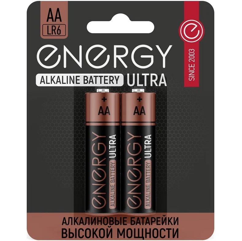 Элемент питания ENERGY LR06 Ultra BL-2 (2/20/160)