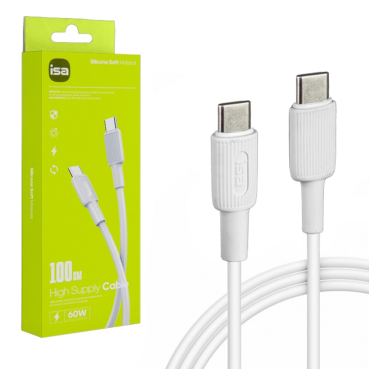 Кабель Type-C – Type-C 1м ISA 60W