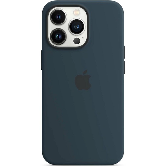 Силиконовый чехол STR Soft Touch MagSafe для iPhone 13 Pro Max Abyss Blue (синяя бездна)