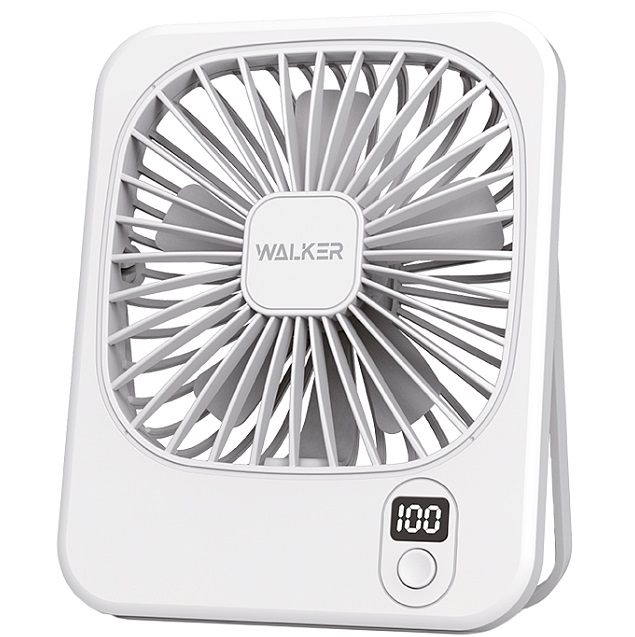 Вентилятор WALKER WFAN-35, с дисплеем, белый