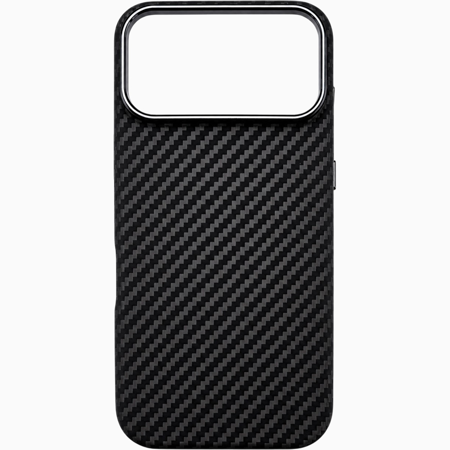 Задняя накладка KWI-NI carbon KFL-01 для iPhone 17 pro max серый