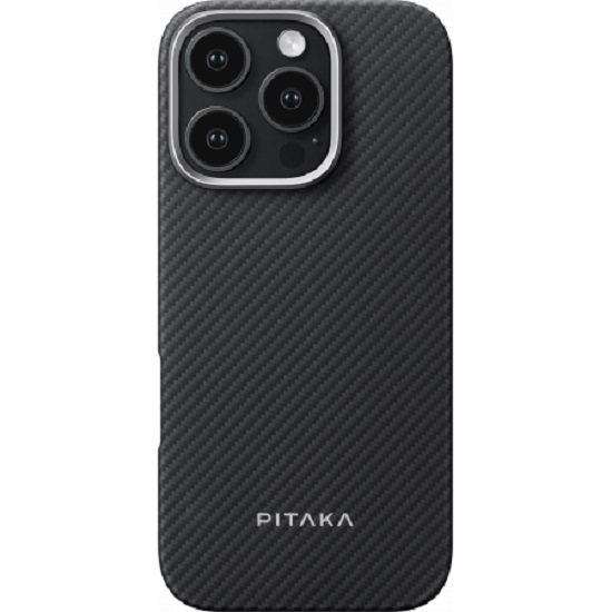 Задняя накладка Pitaka для iPhone 16 Pro Ultra-Slim черный