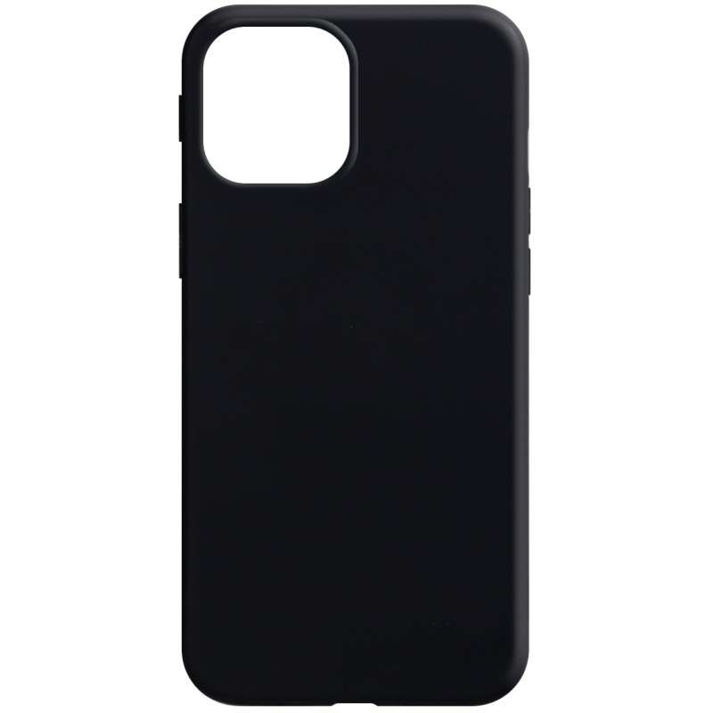 Силиконовый чехол ISA для iPhone 12/12 Pro matte 1.3 mm P002 черный