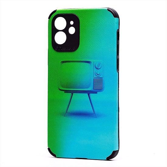 Задняя накладка SC310 для iPhone 12 (008) (black)