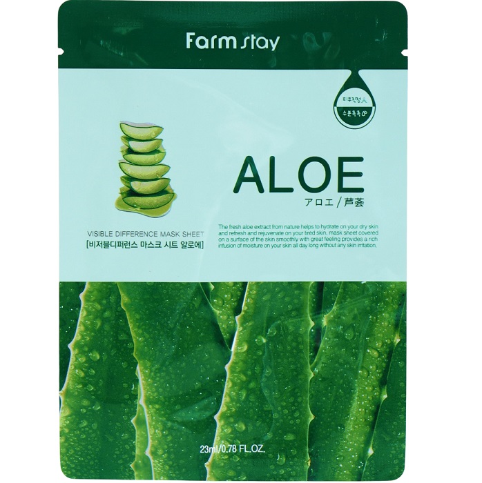 Тканевая маска с экстрактом алоэ FarmStay, 23 мл   3782143