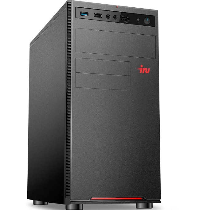 Системный блок IRU Home 310H6SE MT (Intel Core i5-12400/ 16GB/ SSD 1TB/ DOS) (1996652), чёрный