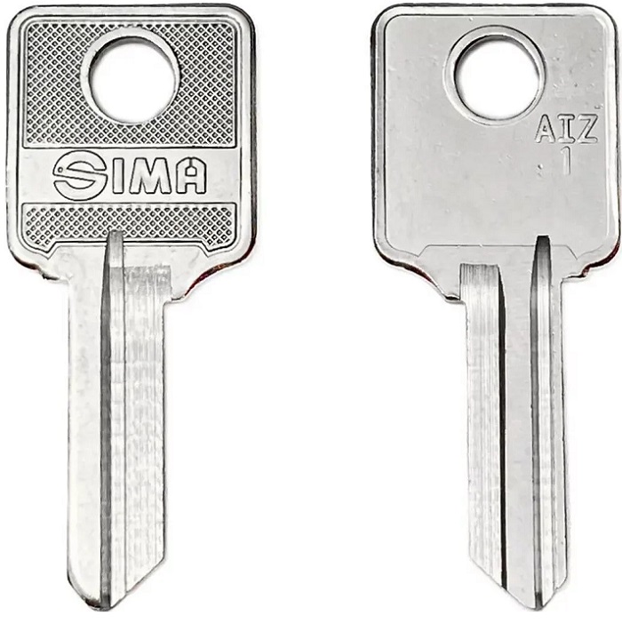 Заготовка ключа AIZ-1_ASU1R_ASP1L_AZP1S_x_X29 KHP SIMA