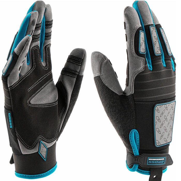 Перчатки универсальные GROSS  DELUXE, размер XL (10 усиленные, с защитными накладками