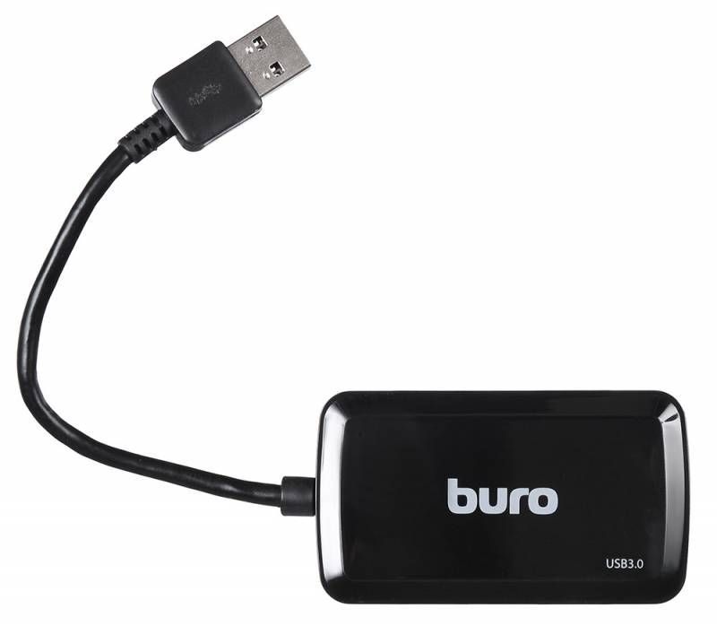 USB-Хаб BURO BU-HUB4-U3.0-S 4порт. черный