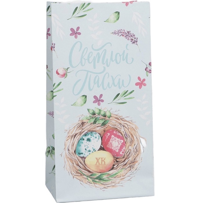 Пакет подарочный без ручек «Светлой Пасхи!», 10 × 19.5 × 7 см      7355716
