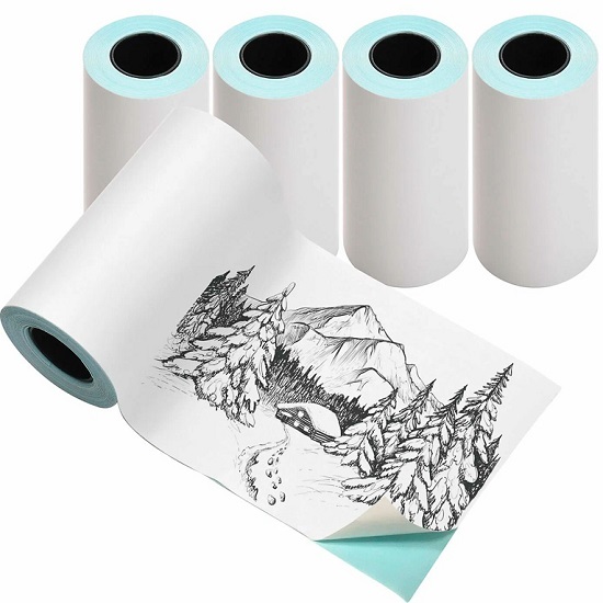 Термобумага для печати фотографий Kid Joy (T.Paper 57x30), 5 рулонов в комплекте, белая