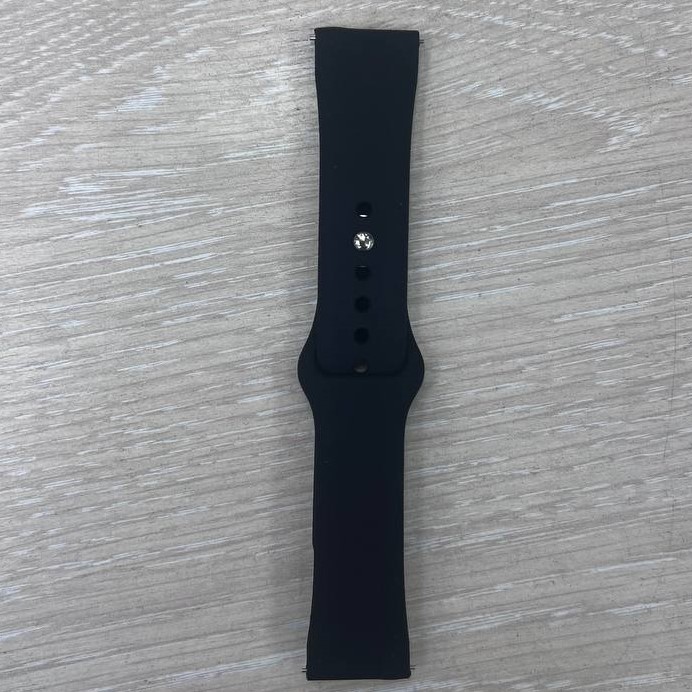Силиконовый ремешок NONAME универсальный 22mm чёрный