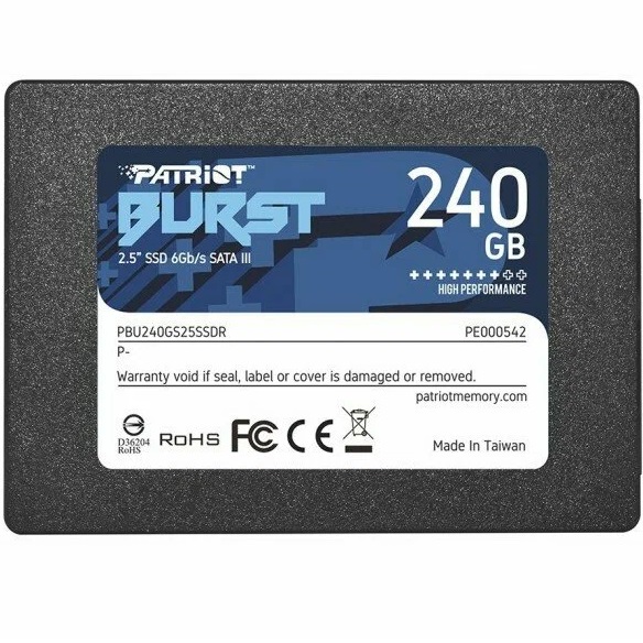 Накопитель SSD 2.5" 240Gb Patriot Burst Elite (PBE240GS25SSDR)