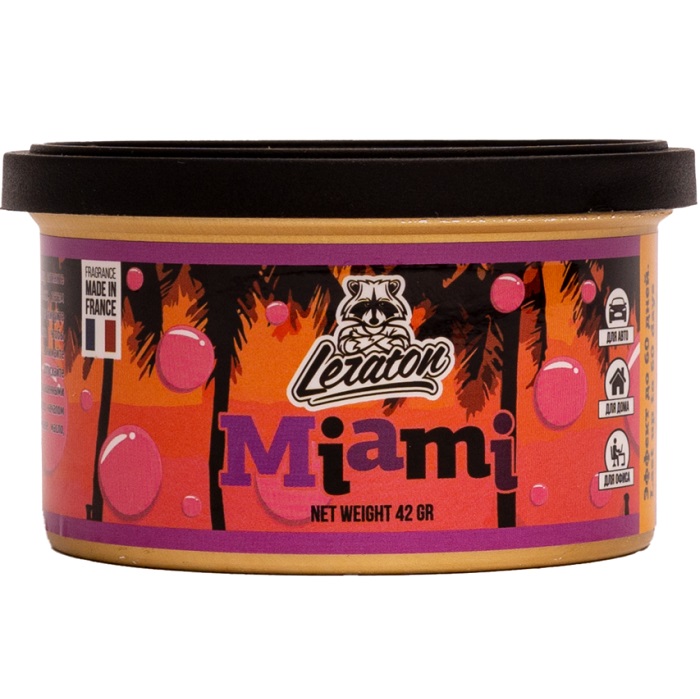 Ароматизатор LERATON Miami Жвачка, банка