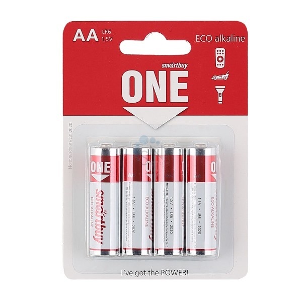 Элемент питания SMARTBUY ONE LR06 BL-4 (48/480)