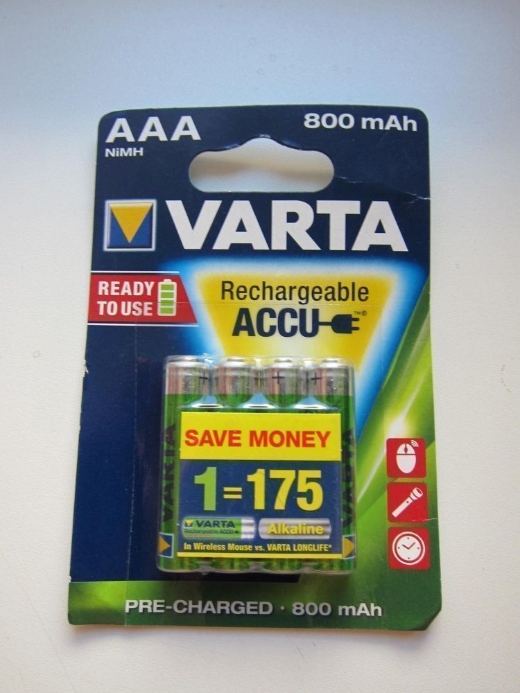Аккумулятор VARTA R03 BL-4 (800 mAh)