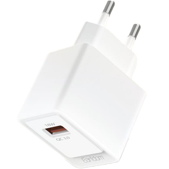 Сетевое ЗУ 1USB 3A EARLDOM ES-EU45, 18W, белый