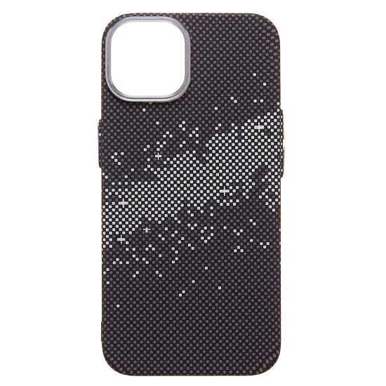 Задняя накладка Luxo Creative PC  для iPhone 13 (136) (black/gray)