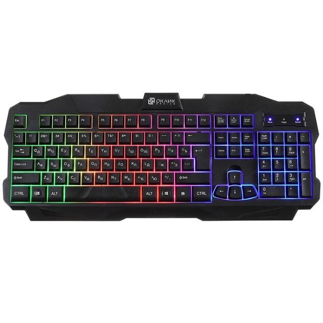 Клавиатура OKLICK 757G MADNESS черная, USB