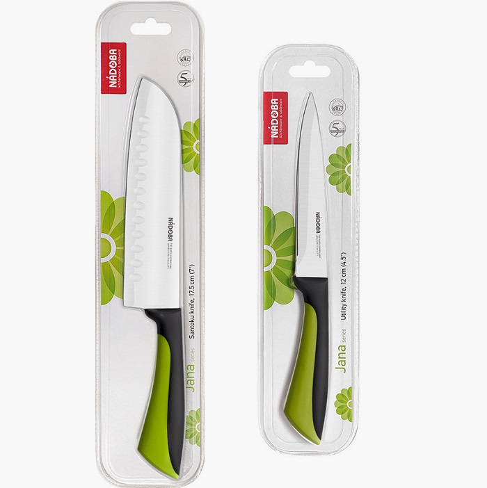 Набор профи ножей NADOBA, серия JANA, 2шт, в блистере