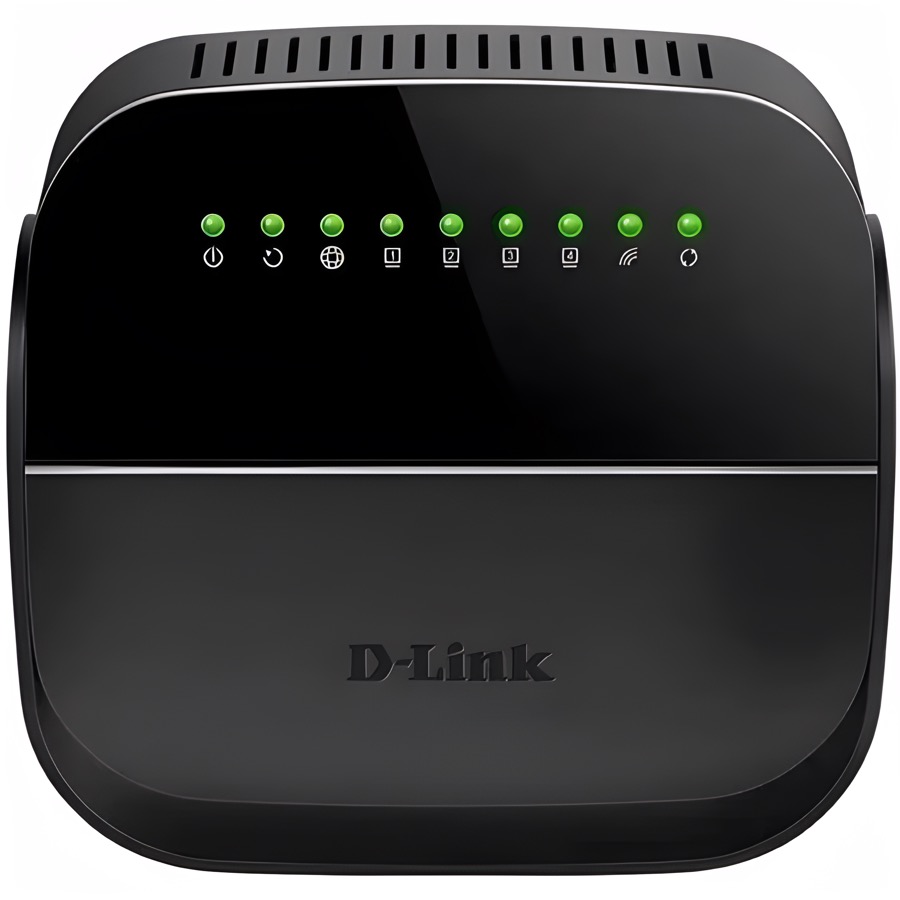 Роутер WiFi D-LINK DSL-2640U/R1A ADSL2+ черный (Annex A)(Уценка)