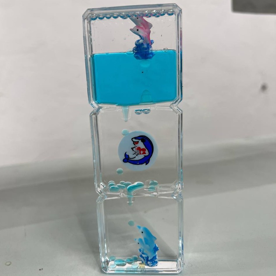 Гелевые часы, антистресс, 15 х 5.5 х 2.5 см, синие 7403293