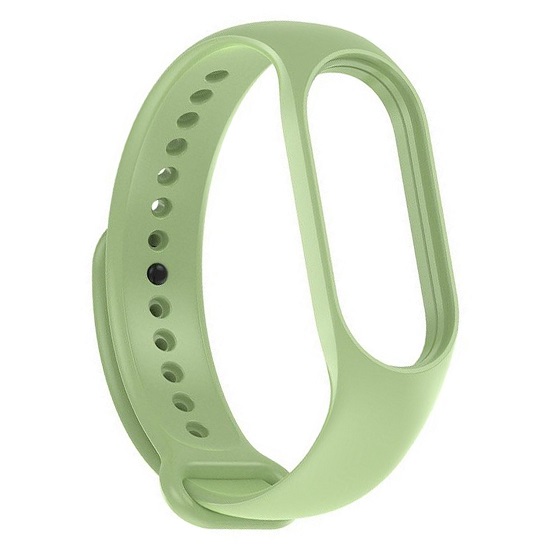 Силиконовый ремешок WB13 для Xiaomi Mi Band 7 (mint), на кнопке (регулируемый)