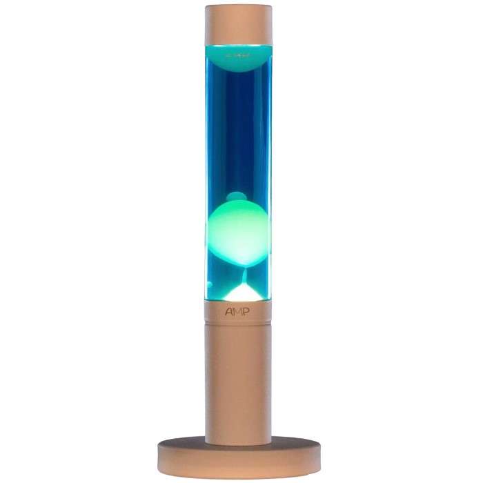 Лава-лампа Amperia Slim Белая/Синяя (39 см)