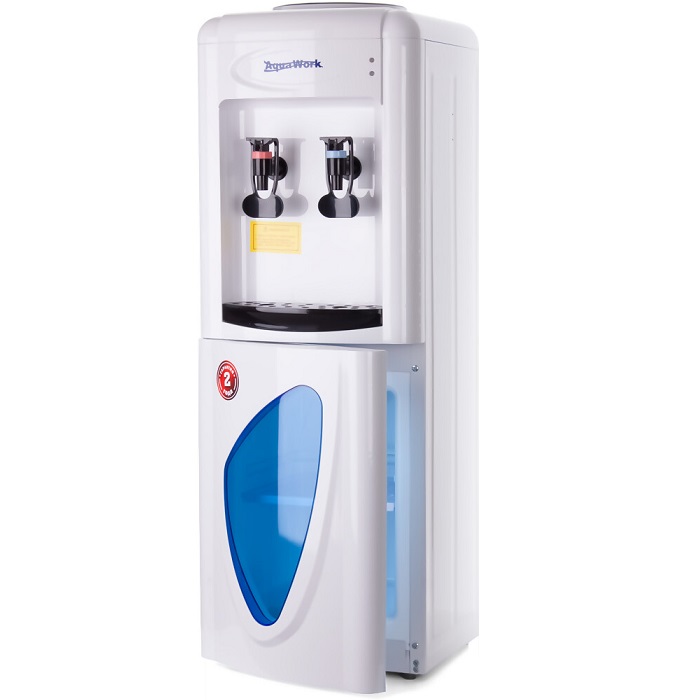 Кулер Aqua Work 0.7LDR напольный электронный белый