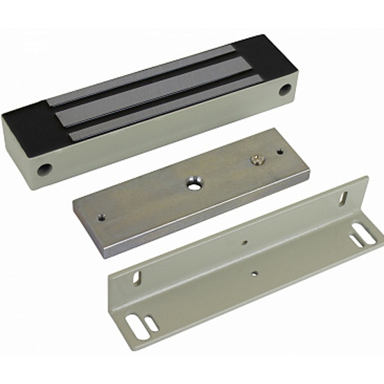 Замок электромагнитный AT-06654 AccordTec ML-350N 400 кг, уголок, серый, DC 12В 0,4А, IP67