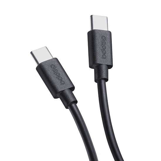 Кабель Type-C <--> Type-C  1.2м DEPPA 72302, черный