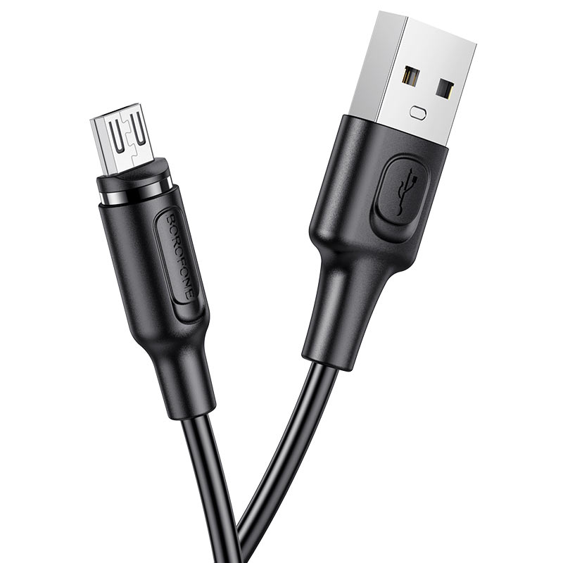 Кабель USB <--> microUSB  1.0м BOFOFONE BX41 Amiable магнитный черный