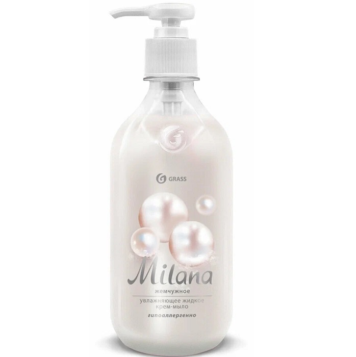Жидкое крем-мыло GRASS Milana жемчужное, 500мл (126200)