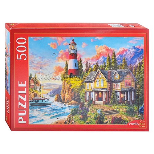 Пазлы 500 элементов. Маяк на Закате