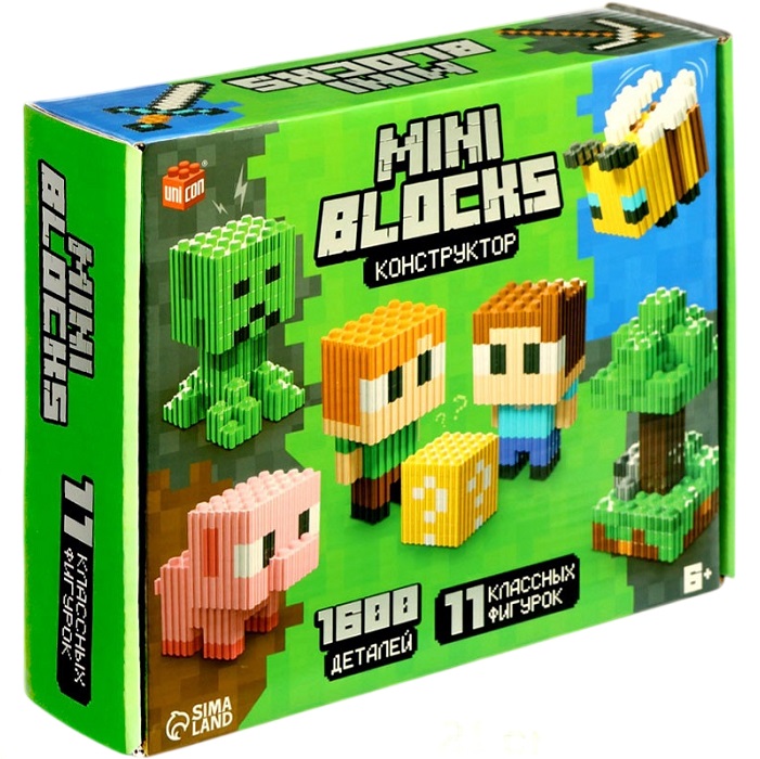Конструктор UNICON Mini Blocks, Мой мир 10869338