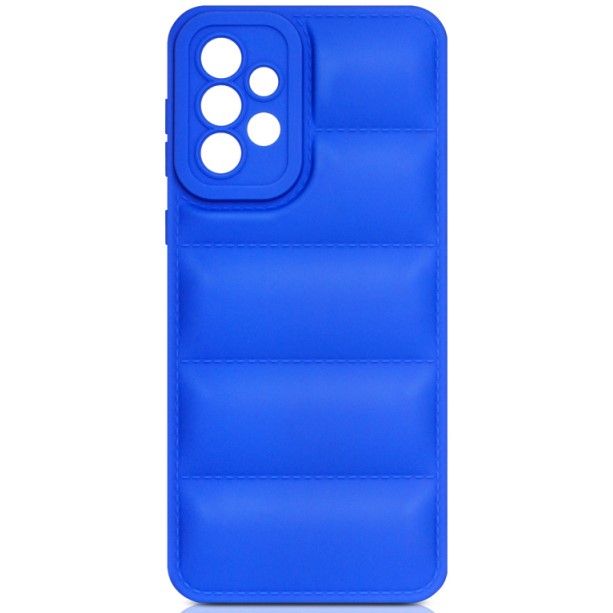 Силиконовый чехол (дутый) DF для Samsung Galaxy A33 (5G) DF sJacket-03 (blue)
