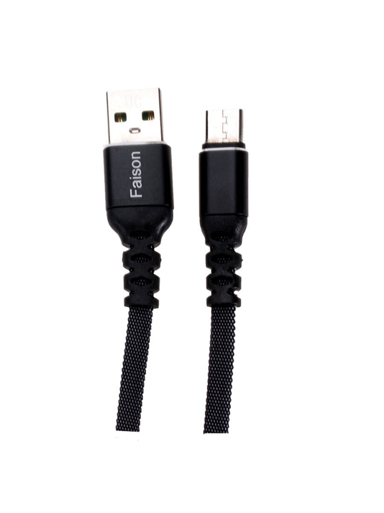 Кабель USB <--> Type-C  2.0м FAISON FX1 чёрный