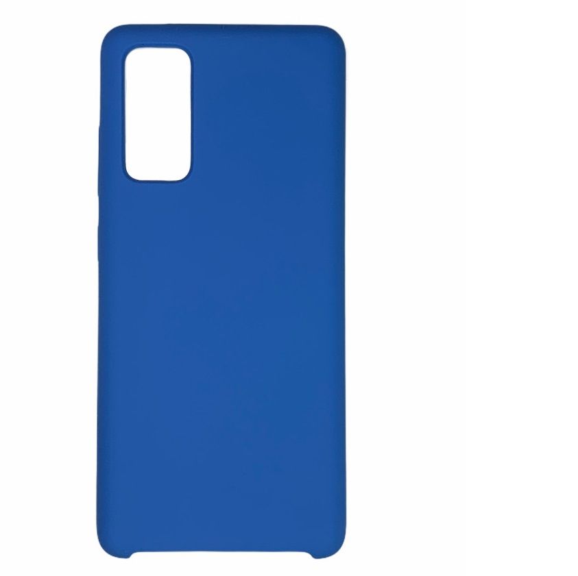 Задняя накладка SILICONE CASE для Samsung Galaxy S20FE (Синий)