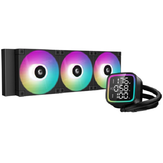Система водяного охлаждения Deepcool LD360 ARGB Soc-AM5/AM4/1151/1200/1700 черный 4-pin 38.71dB Al LCD 1786gr Ret (R-LD360-BKDMMN-G-1)