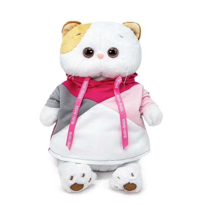 Мягкая игрушка Кошечка Ли-Ли в разноцветной толстовке, 24 см