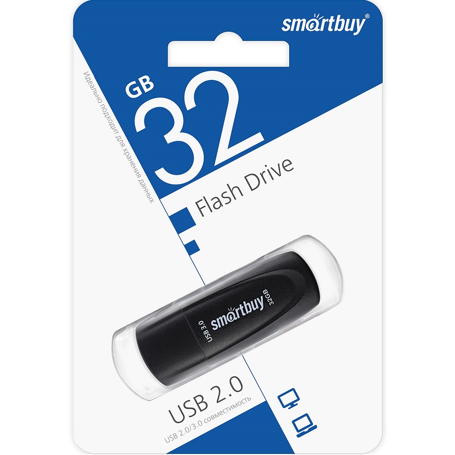 USB  32Gb SMARTBUY Scout чёрный